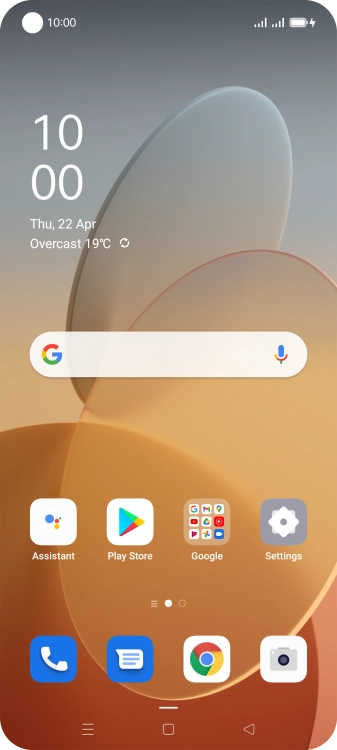 When the battery charging icon is displayed, charging is in progress.