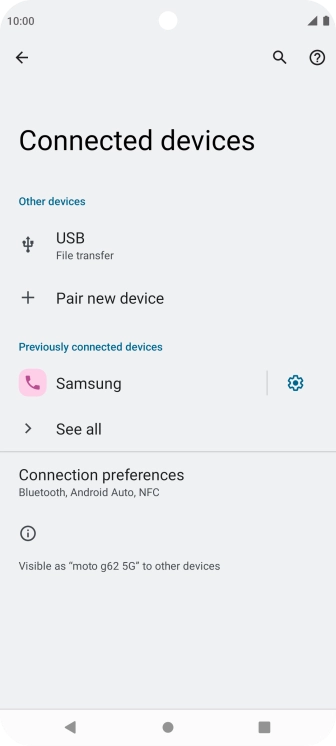 Press the Home key to return to the home screen.