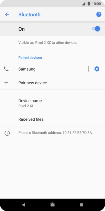 Press the Home key to return to the home screen.