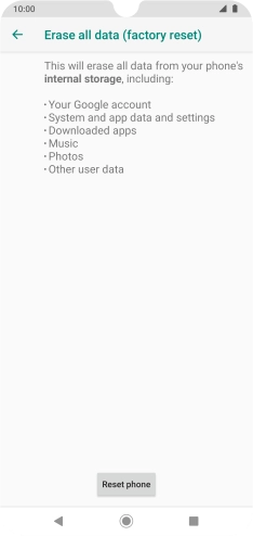 Press Reset phone.