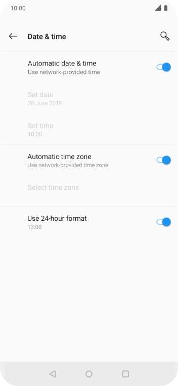 Press the Home key to return to the home screen.