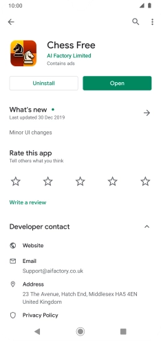 Press Uninstall.