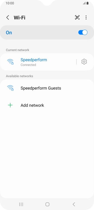 Press the Home key to return to the home screen.