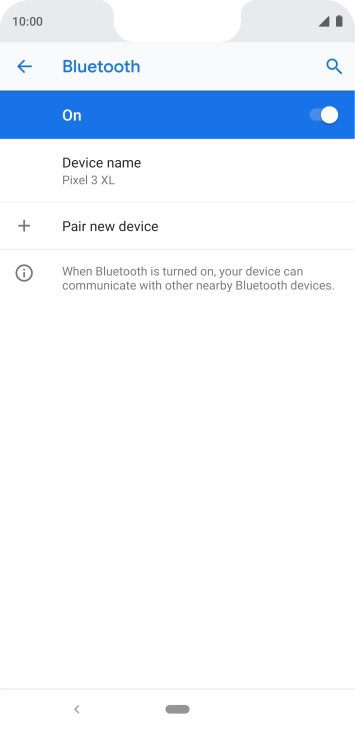 Press Pair new device.
