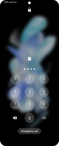 If you're asked to key in your PIN, do so and press OK. The default PIN is 1111.