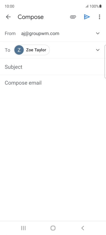 Press Subject and key in the required subject.