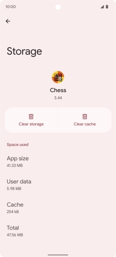 Press Clear cache.