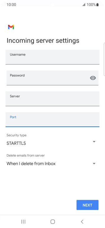 Press the drop down list below 