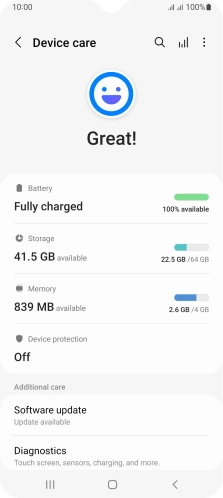 Press Battery.
