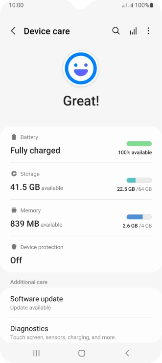 Press Battery.