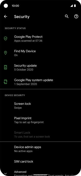 Press SIM card lock.