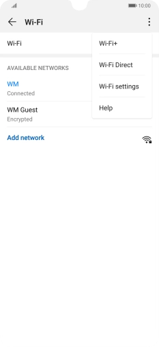 Press Wi-Fi+.