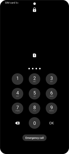 If you're asked to key in your PIN, do so and press OK. The default PIN is 1111.