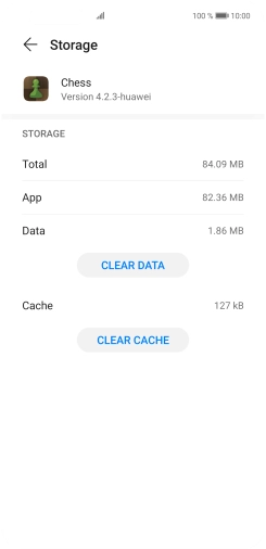 Press CLEAR CACHE.