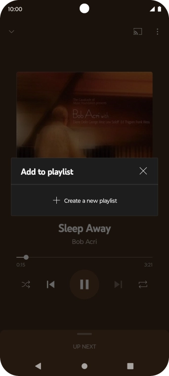 Press Create a new playlist.