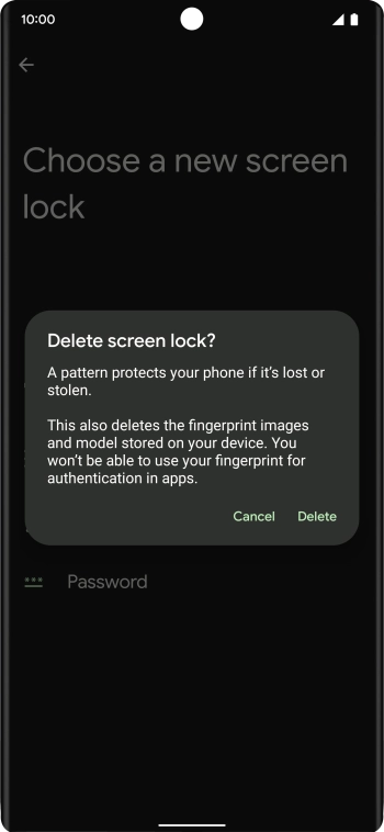Press Delete.