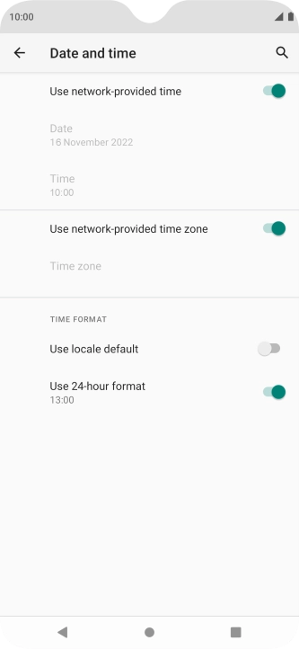 Press the Home key to return to the home screen.