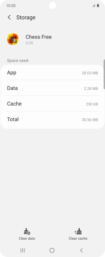 Press Clear cache.