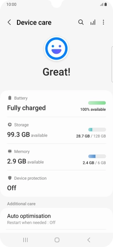 Press Battery.