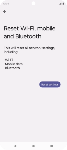 Press Reset settings.