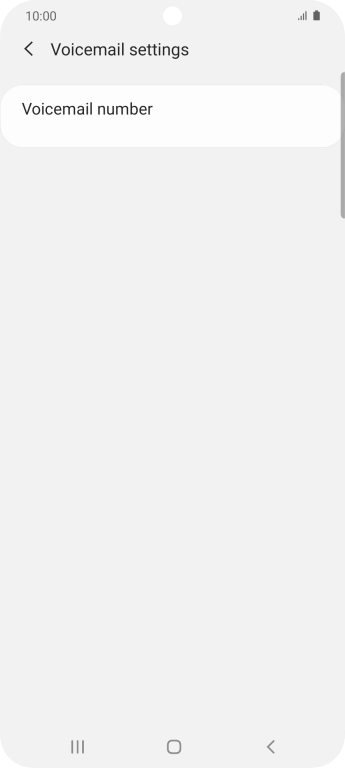 Press Voicemail number.