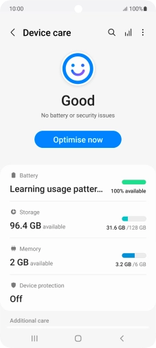 Press Battery.