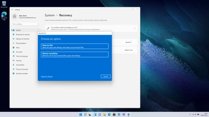 Click Remove everything.