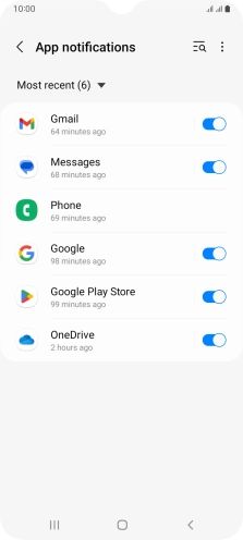 Press the drop down list.