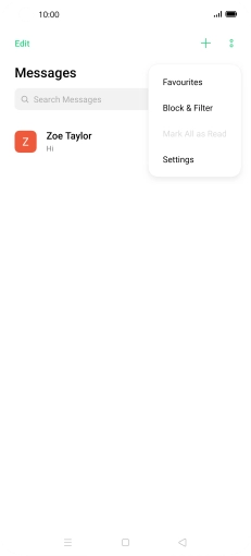 Press Settings.