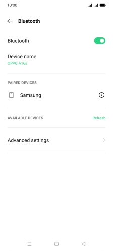 Press the Home key to return to the home screen.