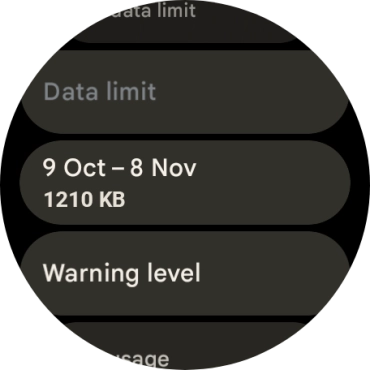 The total data usage is displayed.