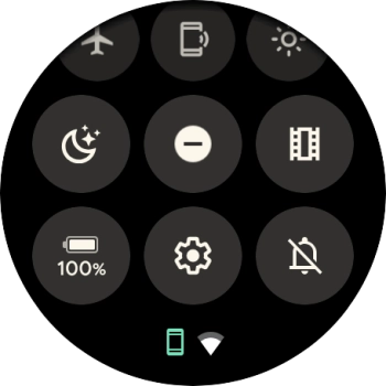 Press the sound mode icon the necessary number of times to turn silent mode on or off.