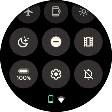 Press the sound mode icon the necessary number of times to turn silent mode on or off.