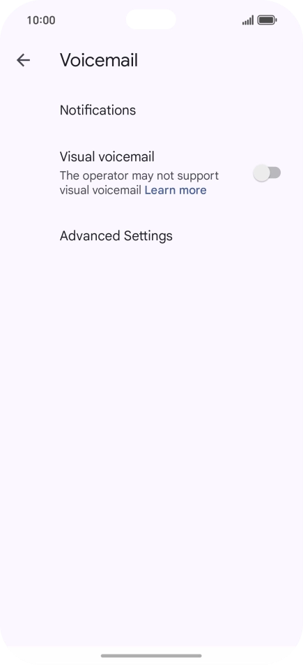 Press Advanced Settings.