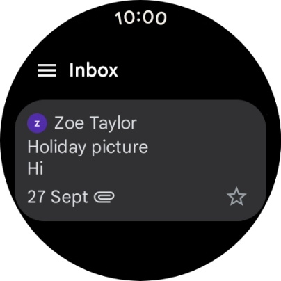 Press the menu icon.