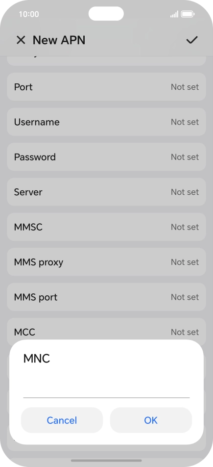 Key in 33 and press OK.