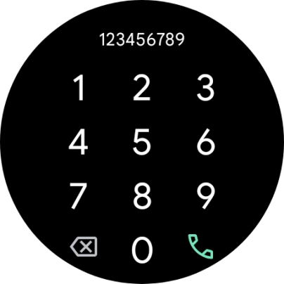 Press the call icon.