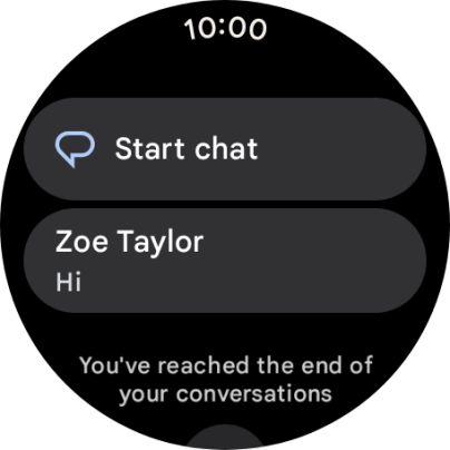 Press the required text message to read it.