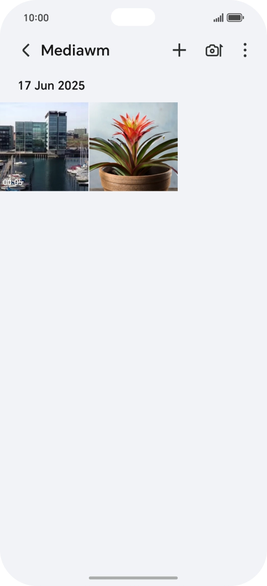 Press and hold any picture or video.