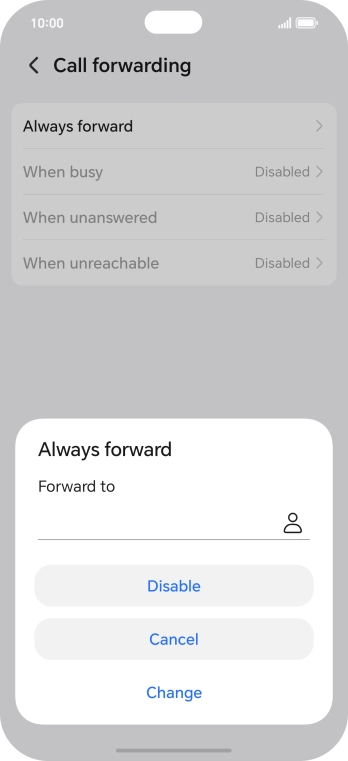 Press Disable.