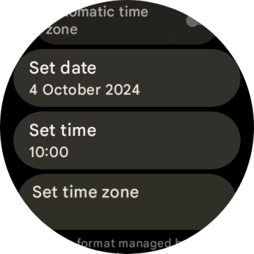 Press Set date.