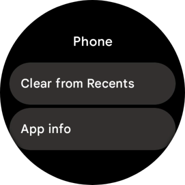 Press Clear from Recents.