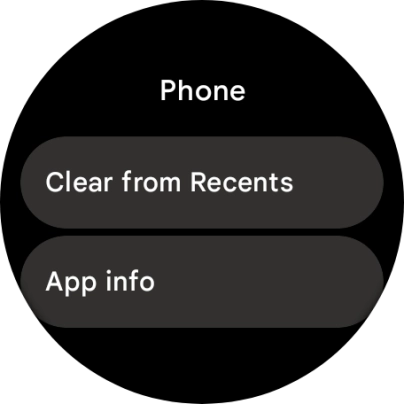 Press Clear from Recents.