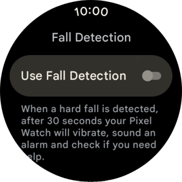 Follow the instructions on the screen to turn the function on or off.