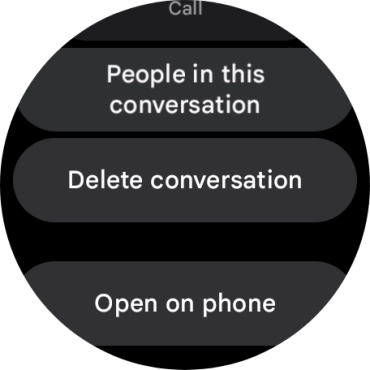 Press Delete conversation.