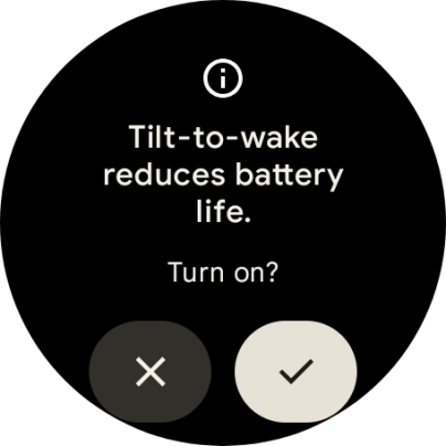 If you turn on the function, press the confirm icon..