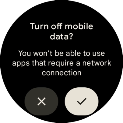 Press the confirm icon.