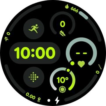 When the battery charging icon is displayed, charging is in progress.