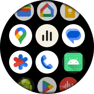 Press the message icon.