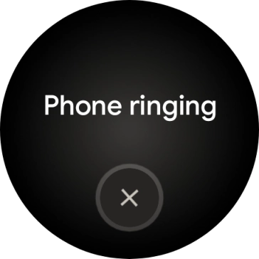 Press the end icon when you've found your phone.